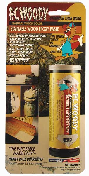 Epoxy Adhesive, PC-Woody Series, Tan, 1:01 Mix Ratio, Not Rated Functional Cure, Stick