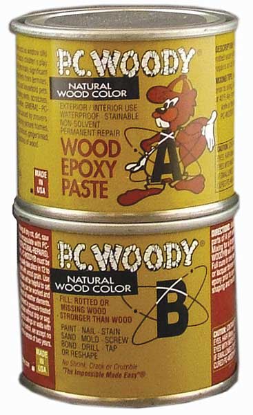 Epoxy Adhesive, PC-Woody Series, Tan, 1:01 Mix Ratio, Not Rated Functional Cure, Can