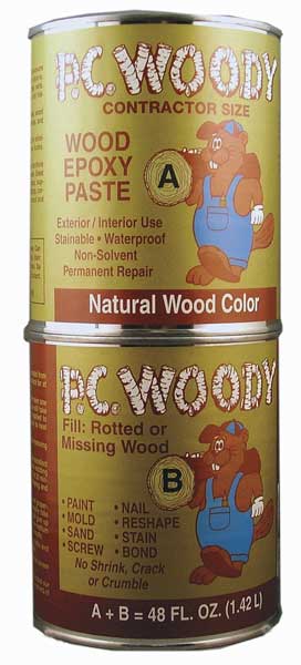 Epoxy Adhesive, PC-Woody Series, Tan, 1:01 Mix Ratio, Not Rated Functional Cure, Can