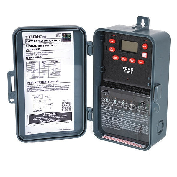 Electronic Timer, 24 hr, SPST