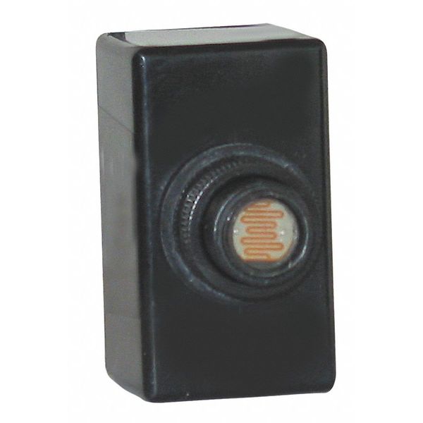 Photocontrol, 120V AC, 2000 W, 16.7 A, SPST, Flush/Box, Lexan, Black