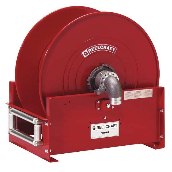 Spring Return Hose Reel, 1 1/2 in Hose Dia., 50 ft Length, 600 psi