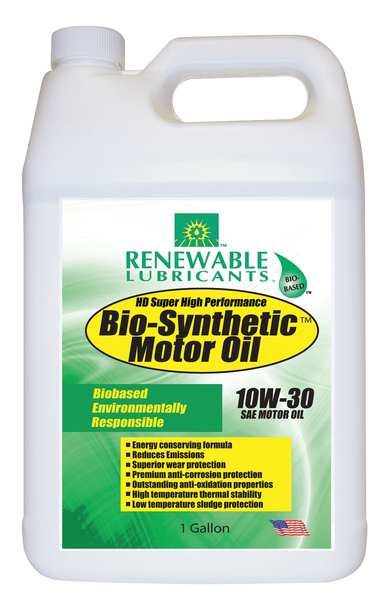 Engine Oil, 10W-30, Bio-Synthetic, 1 Gal.