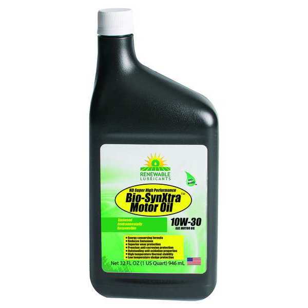 Engine Oil, 10W-30, Bio-Synthetic, 1 Qt.