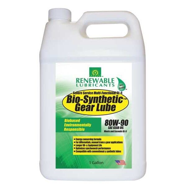 1 gal Bio-SynXtra GL-5 Gear Oil jug Yellow