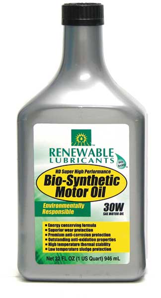 Engine Oil, SAE 30, Bio-Synthetic, 1 Qt.