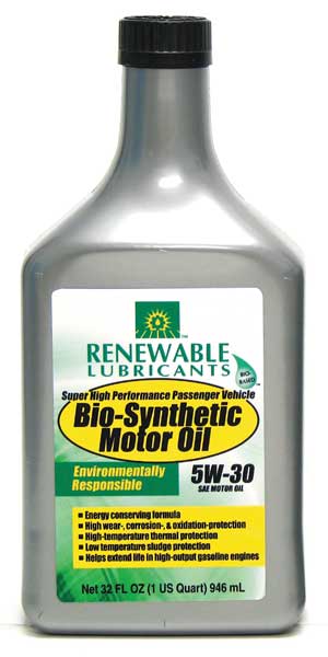 Engine Oil, 5W-30, Bio-Synthetic, 1 Qt.
