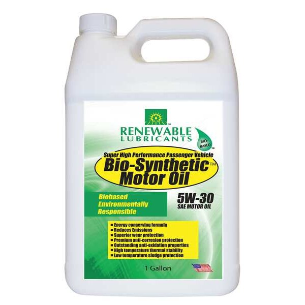 Engine Oil, Bio-Synthetic, 5W-30, 1 Gal.