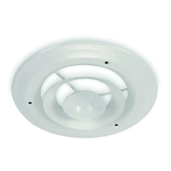 6 in Round Step-Down Ceiling Diffuser, White