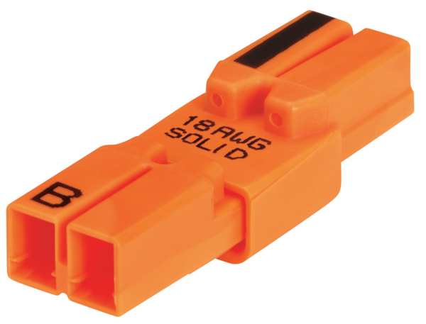 Ballast Dsconnct, 18AWG, 2 Ports, Org, PK100
