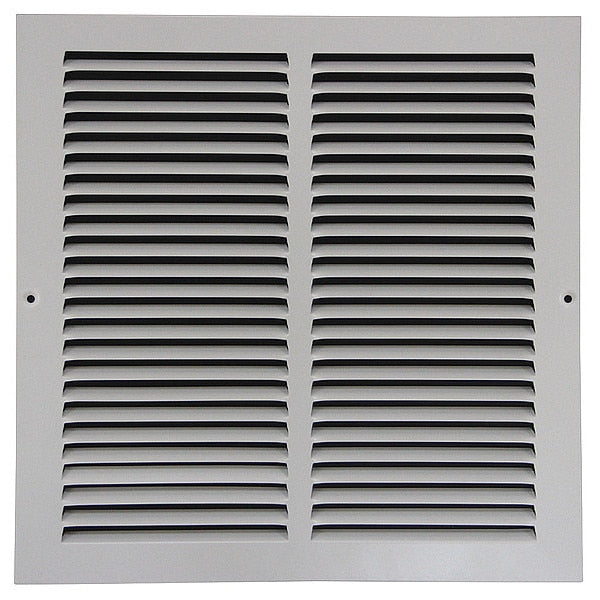 Return Air Grille, 10 X 14, White, Steel