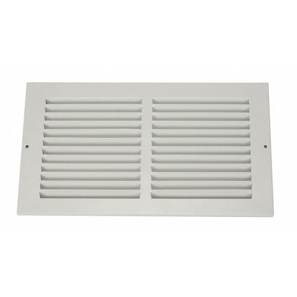 Return Air Grille, 8 X 30, White, Steel