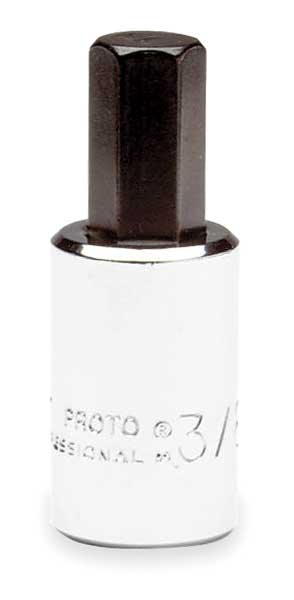 3/8 in Tip, Socket Bit, SAE 3/8 in Drive