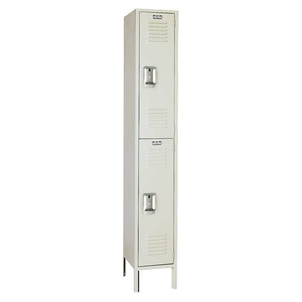 Wardrobe Locker, 15 in W, 15 in D, 78 in H, (1) Wide, (2) Openings, Putty