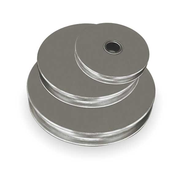 Sheave, Wire Rope, 5/16 in Max Cable Size, 1,550 lb Max Load, Zinc Plated