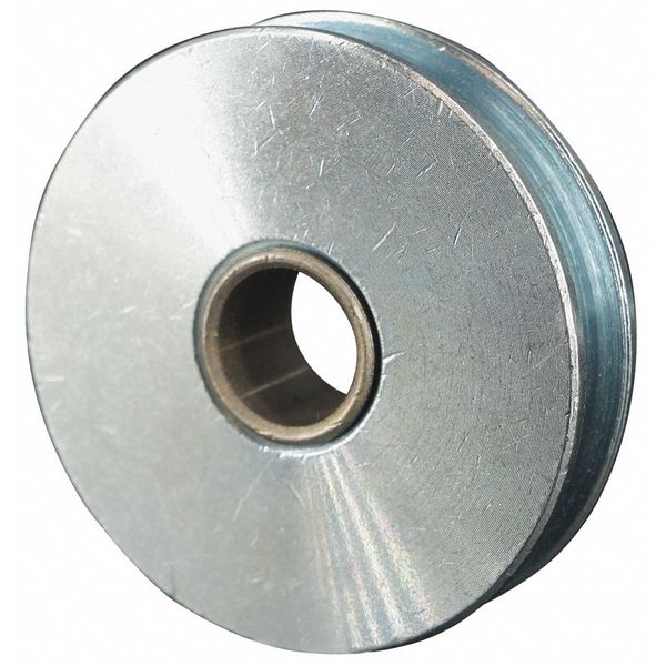 Sheave, Wire Rope, 3/16 in Max Cable Size, 600 lb Max Load, Zinc Plated