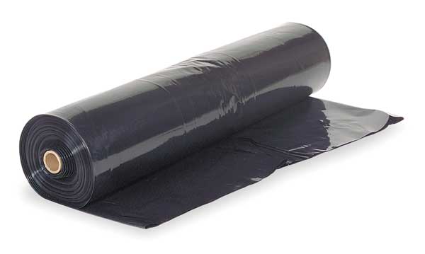 Poly Sheeting, 16ft.x100ft. x4Ml, Black