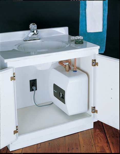 Point-of-Use Water Heater, Wall Mount, 120V AC, 2.7 gal, 1,440 W, Single Phase, 10.25 in H