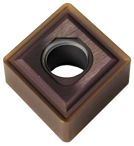 Diamond Turning Insert, Diamond, 1/2 in, CNMG, 80  Degrees, 3/64 in, Carbide