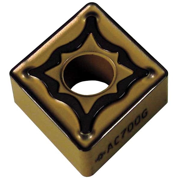 Diamond Turning Insert, Diamond, 3/4 in, CNMG, 80  Degrees, 1/16 in, Carbide