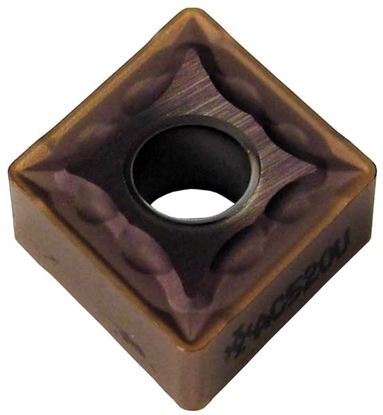 Diamond Turning Insert, Diamond, 5/8 in, CNMG, 80  Degrees, 1/32 in, Carbide