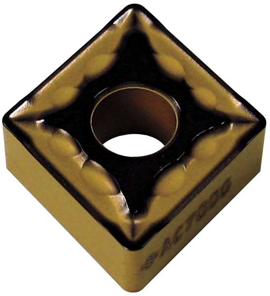 Diamond Turning Insert, Diamond, 3/4 in, CNMG, 80  Degrees, 1/16 in, Carbide