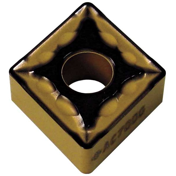 Diamond Turning Insert, Diamond, 3/4 in, CNMG, 80  Degrees, 3/64 in, Carbide
