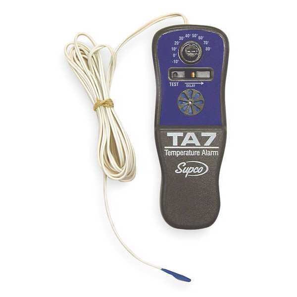 Temp. Alarm, -10 to 80F, Battery Operated