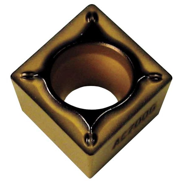 Diamond Turning Insert, Diamond, 3/8 in, CPMT, 80  Degrees, 1/32 in, Carbide