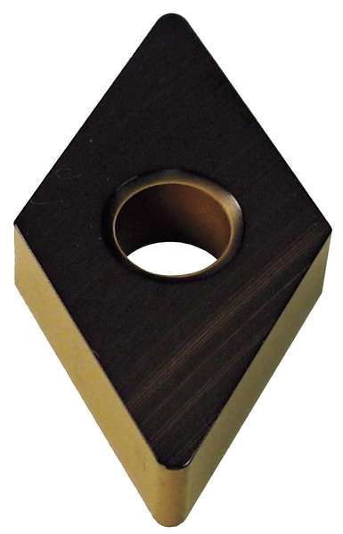 Diamond Turning Insert, Diamond, 1/2 in, DNMG, 55  Degrees, 1/64 in, Carbide