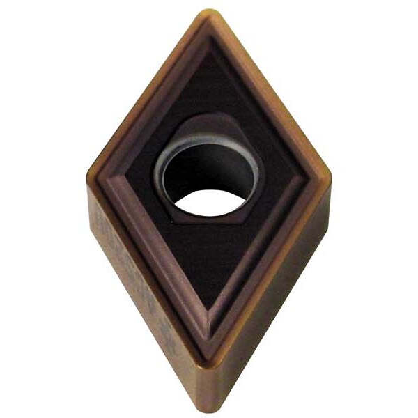 Diamond Turning Insert, Diamond, 1/2 in, DNMG, 55  Degrees, 1/32 in, Carbide