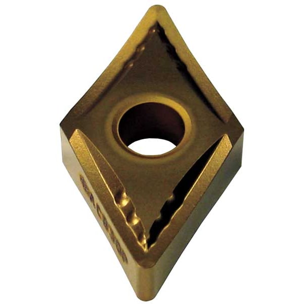 Diamond Turning Insert, Diamond, 1/2 in, DNMG, 55  Degrees, 1/64 in, Carbide