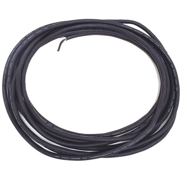 14 AWG 2 Conductor Carolprene Portable Cord 300V 25 ft. BK