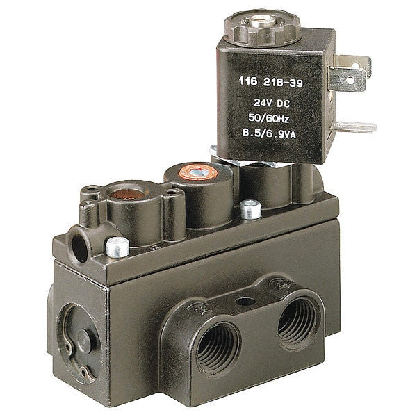 Solenoid Air Control Valve, 1/4 In, 24VDC