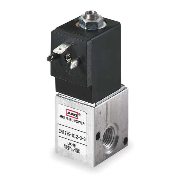 Solenoid Air Control Valve, 1/4 In, 24VDC