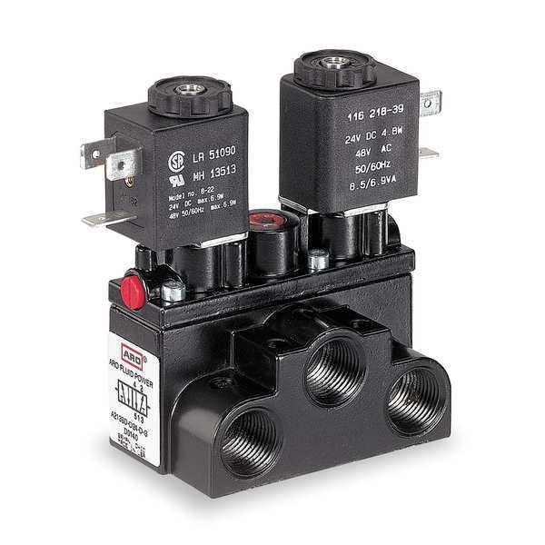Solenoid Air Control Valve, 3/8 In, 24VDC