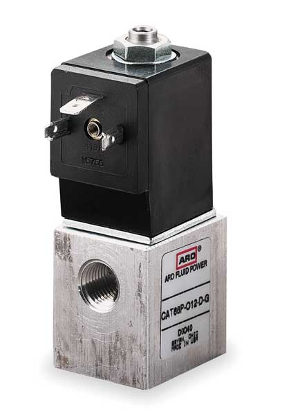Solenoid Air Control Valve, 1/4 In, 24VDC