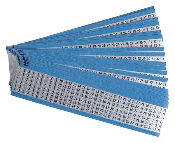 Wire Marker, Preprintd, Self-Adhesive, PK25, AF-1-33-PK