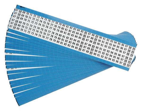 Wire Marker, Printd, Repos Self-Adhes, PK25, WM-67-99-PK