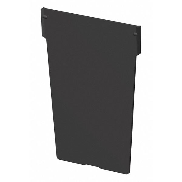 Plastic Divider, Black, 4 1/8 in L, 4 1/8 in W, 4 7/8 in H