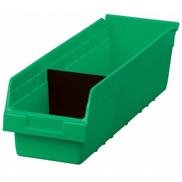 Plastic Divider, Black, 6 5/8 in L, 6 5/8 in W, 4 7/8 in H
