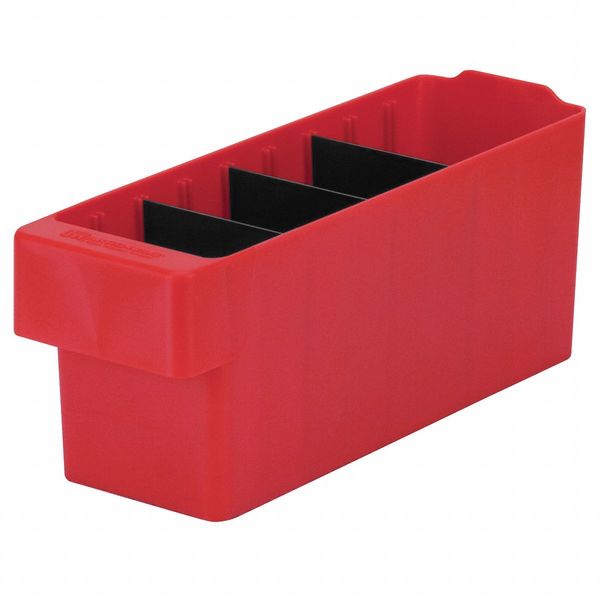 Plastic Divider, Black, 3 3/4 in L, 3 3/4 in W, 4 3/8 in H