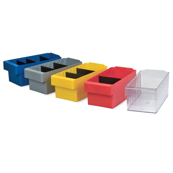 Plastic Divider, Black, 5 5/8 in L, 5 5/8 in W, 4 3/8 in H