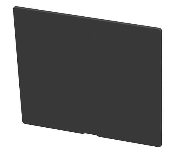 Plastic Divider, Black, 5 5/8 in L, 5 5/8 in W, 4 3/8 in H
