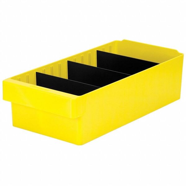 Plastic Divider, Black, 8 3/8 in L, 8 3/8 in W, 4 3/8 in H