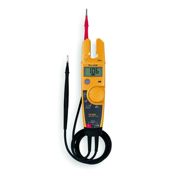 Clamp Meter, LCD, 100 A, 0.5 in (13 mm) Jaw Capacity, Cat III 600V Safety Rating