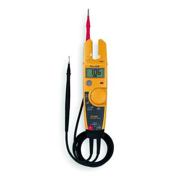 Clamp Meter, LCD, 100 A, 0.5 in (13 mm) Jaw Capacity, Cat III 600V Safety Rating