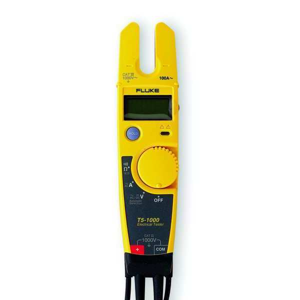 Clamp Meter, LCD, 100 A, 0.5 in (13 mm) Jaw Capacity, CAT III 1000V, CAT IV 600V Safety Rating