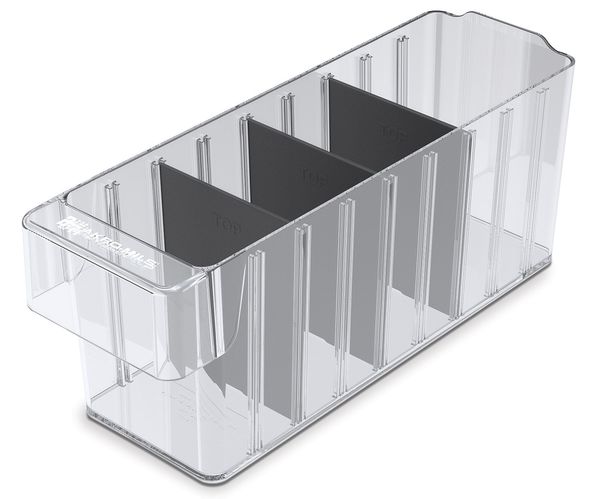 Plastic Divider, Black, 3 3/4 in L, 3 3/4 in W, 4 3/8 in H