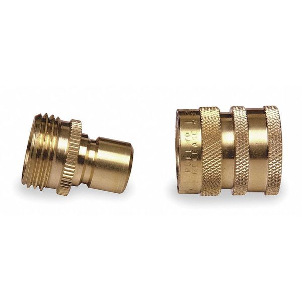 Quick Connector Set, M/F, GHT, Brass